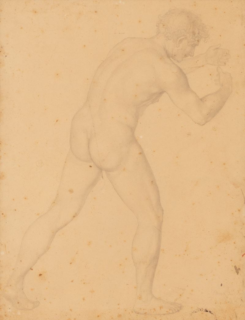 Studio di figura maschile di tergo