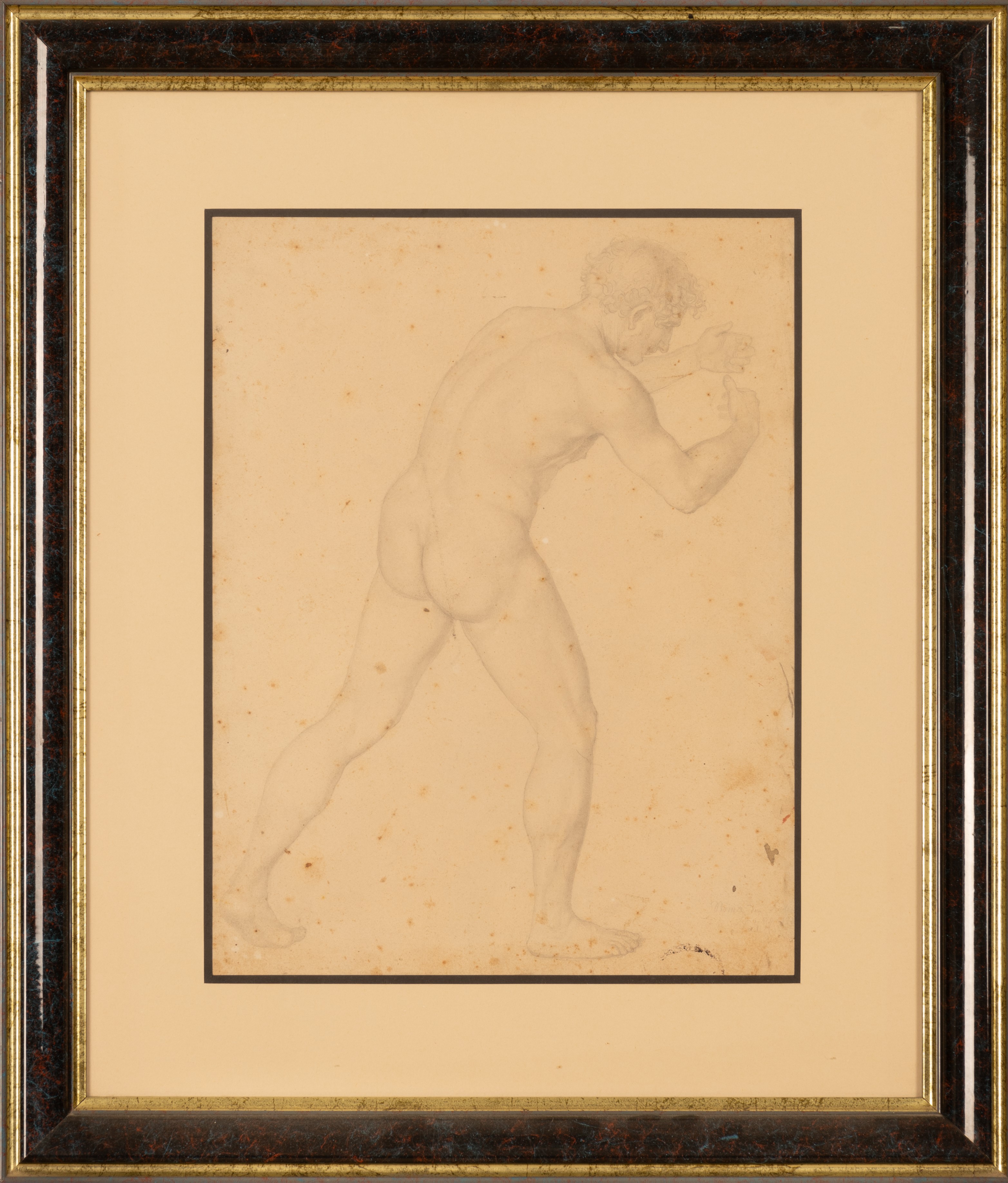 Studio di figura maschile di tergo