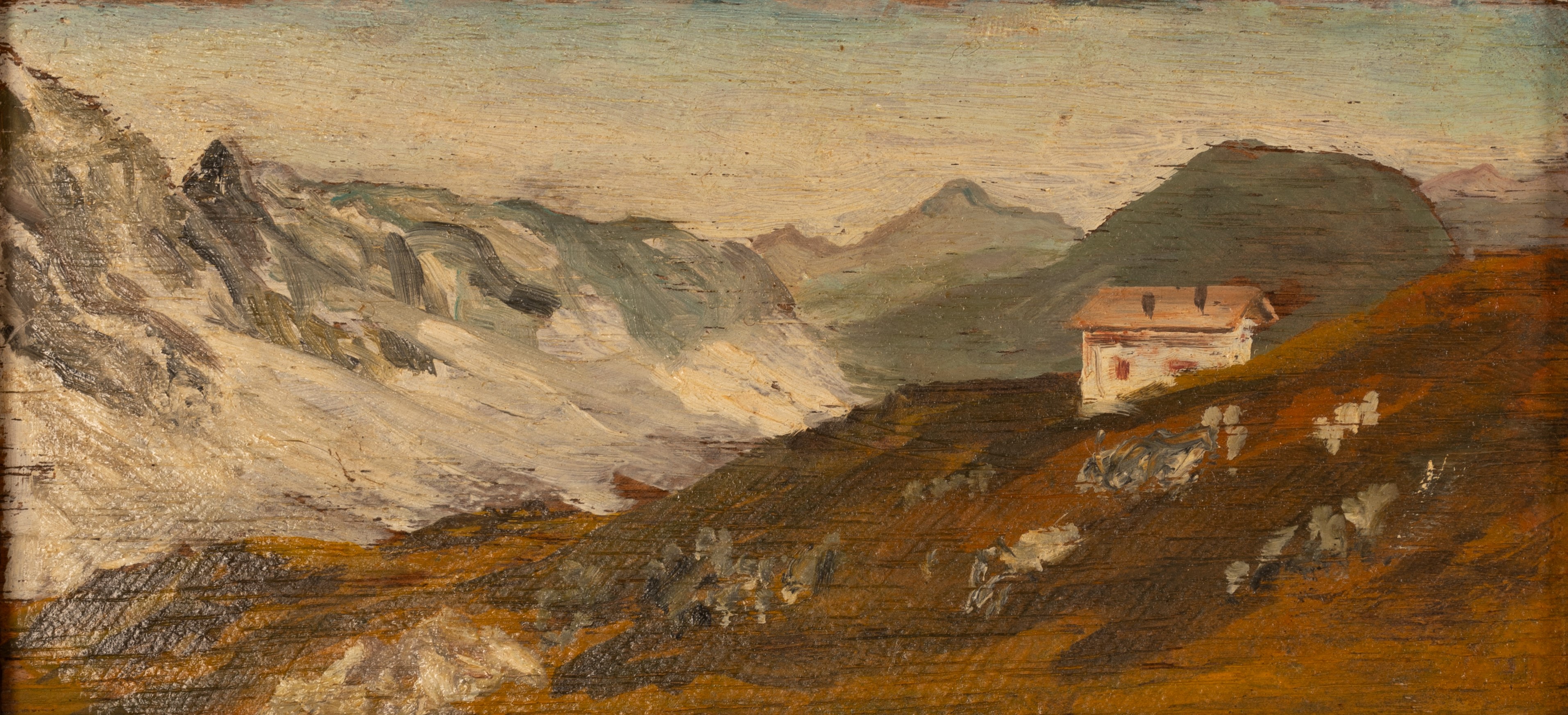 Coppia di paesaggi montani