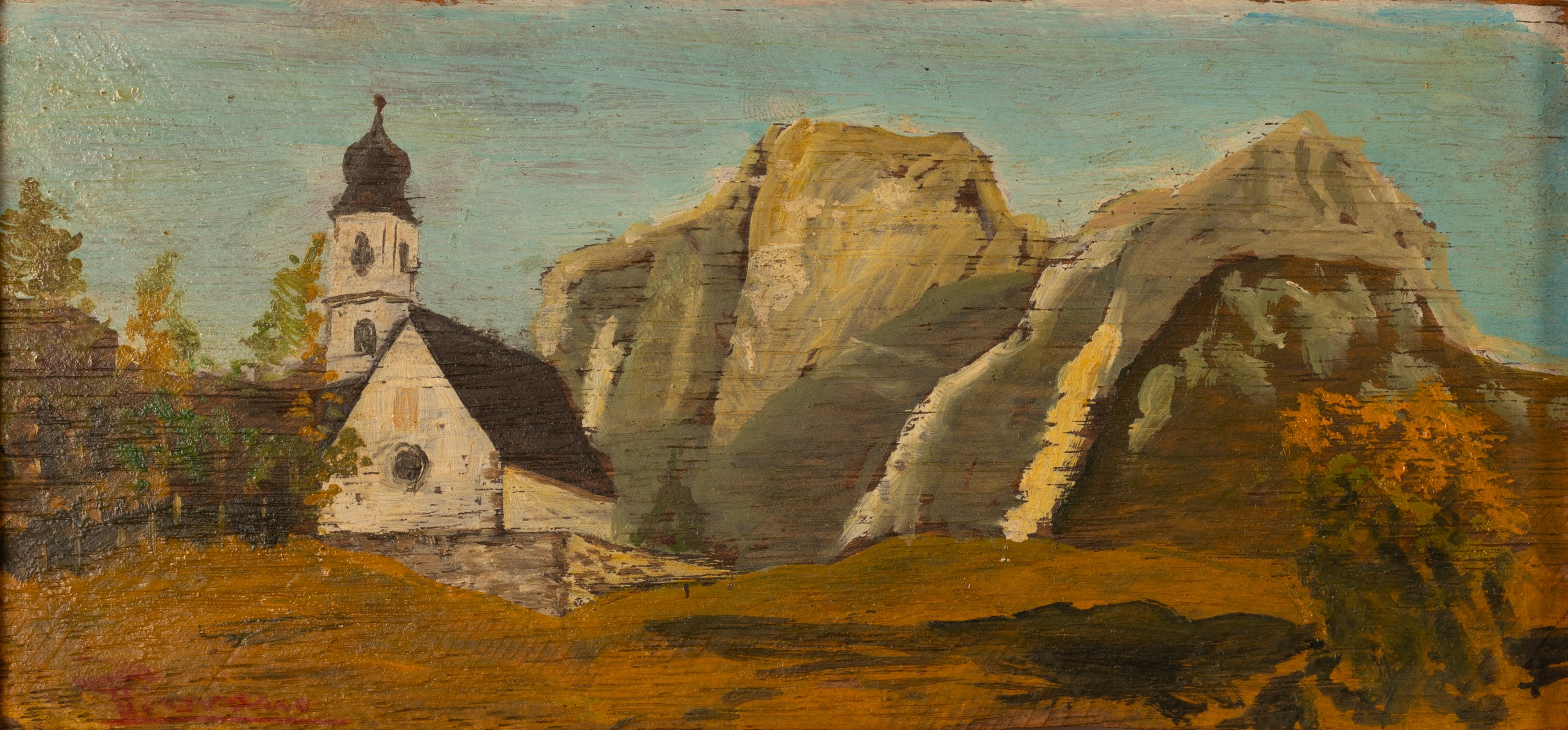 Coppia di paesaggi montani