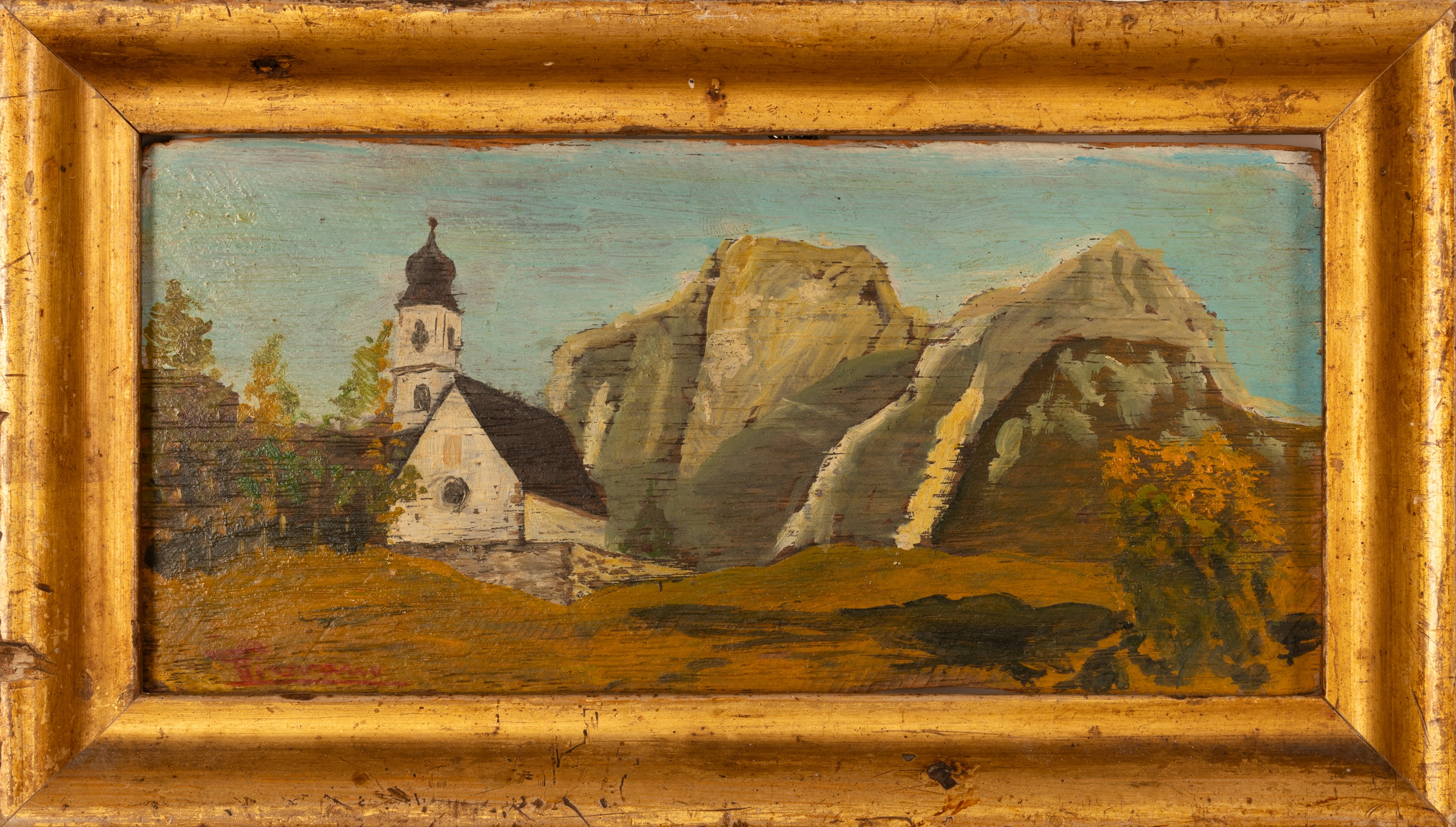 Coppia di paesaggi montani