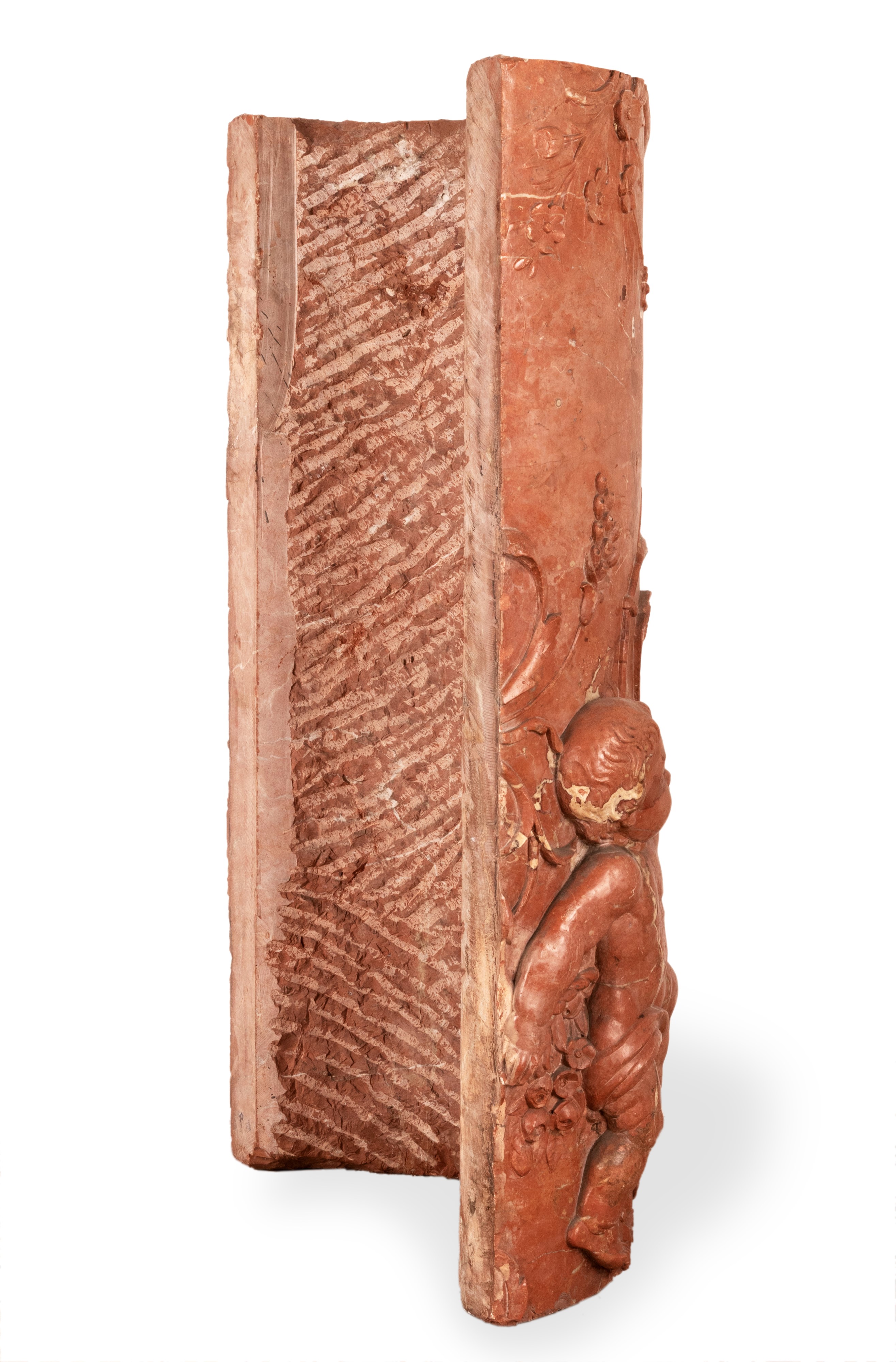 Mezza colonna in marmo