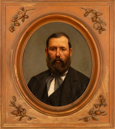 Ritratto di Beniamino Frasca, Padre di Luigi Frasca (1858-1933), Sindaco e Benefattore del Paese ...
