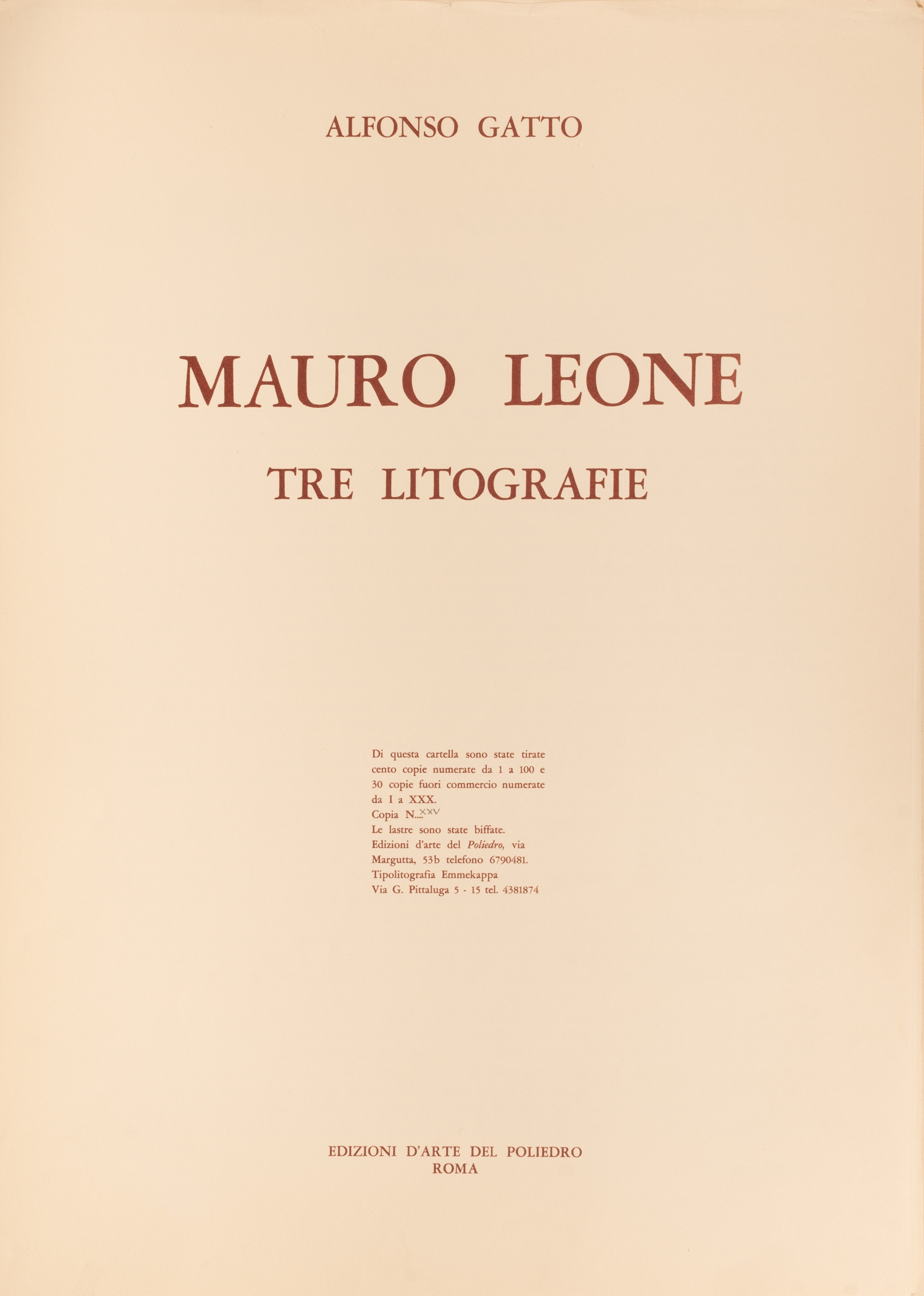 Cartella di tre litografie