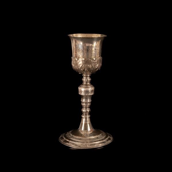 Calice in argento. Venezia, XVIII secolo all'anno 1725. Argentiere Teoli Francesco I (1658-1729)