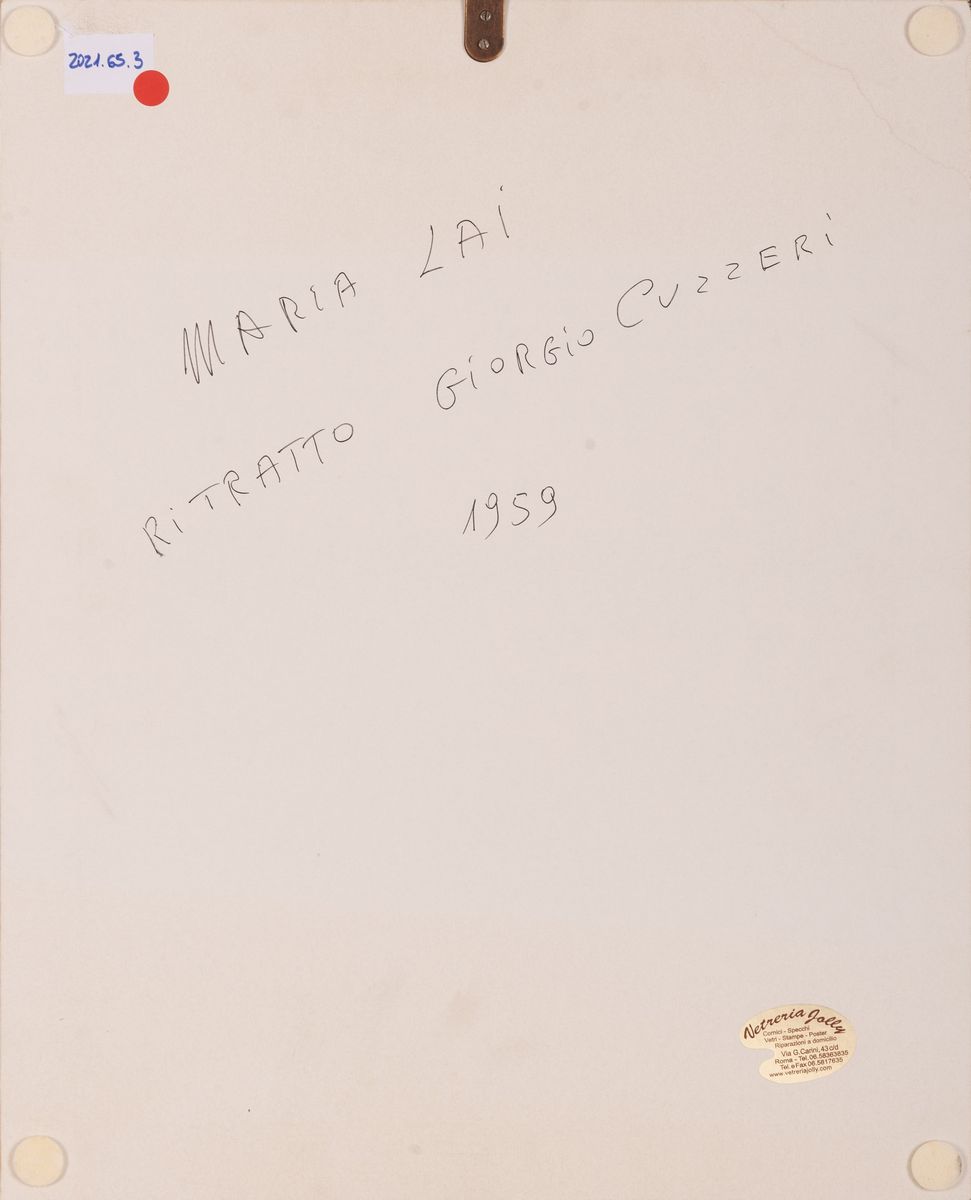 Maria Lai - Ritratto Giorgio Cuzzeri 1959