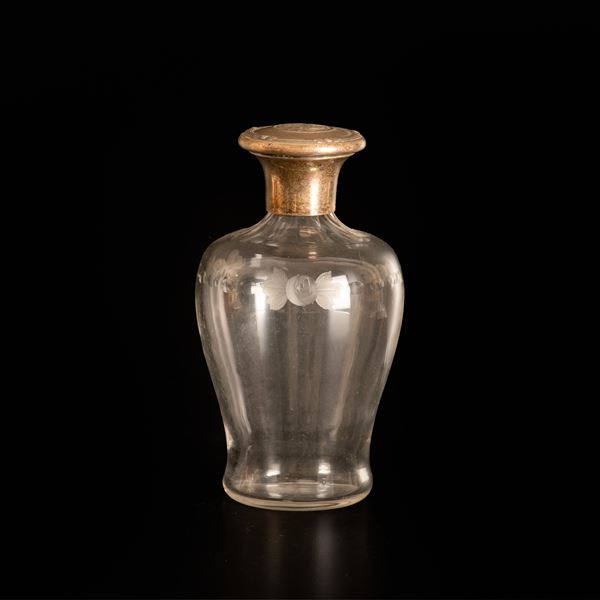 Porta profumo da toletta in vetro e argento   - Auction Asta a Tempo: Argenti, Accendini e Penne - Gliubich Casa d'Aste