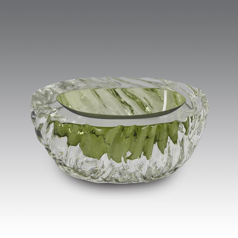 Flavio Poli - Svuota tasche “Geode”, produzione Seguso, vetro sommerso