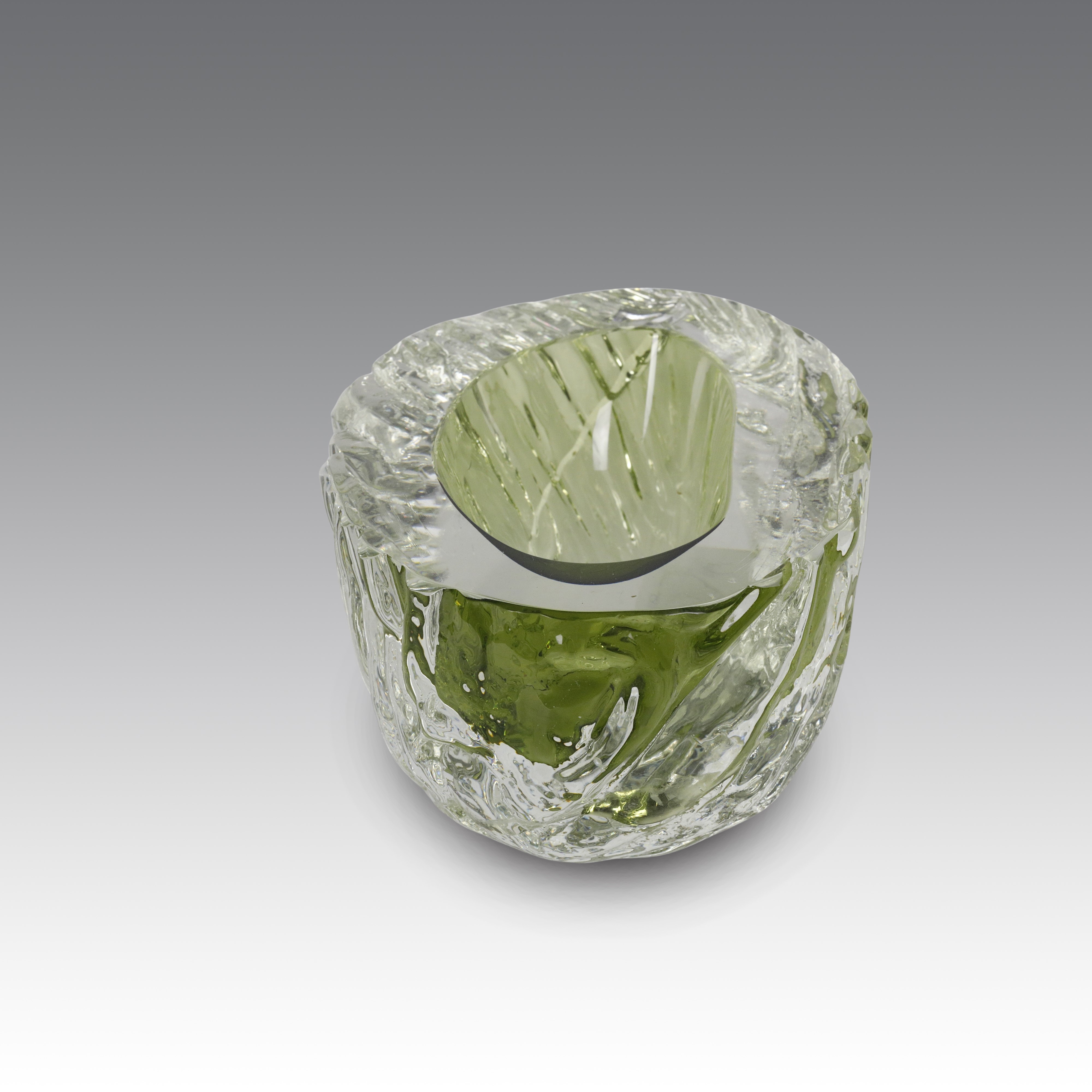 Flavio Poli - Svuota tasche “Geode”, produzione Seguso, vetro sommerso