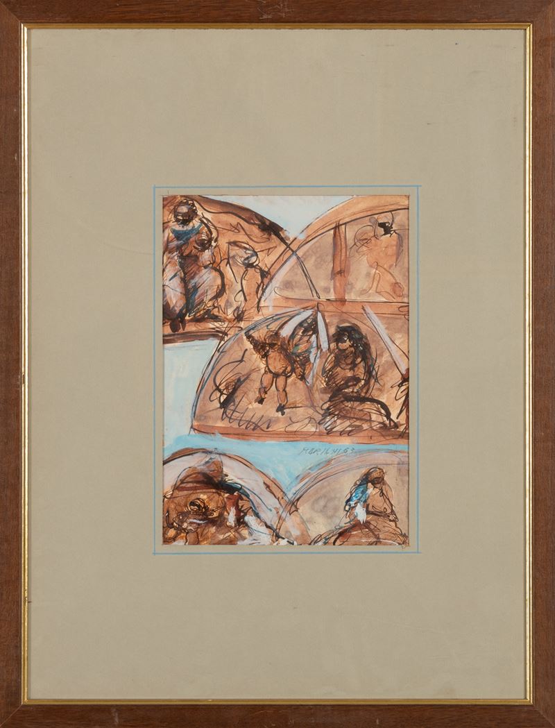 Marcello Mariani - Studio per Pala a Soggetto Religioso