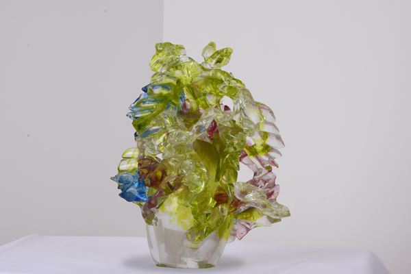 Vaso in vetro di murano