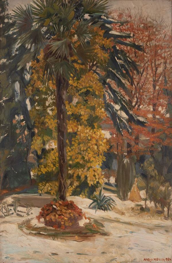 Mario Menin - Giardino innevato
