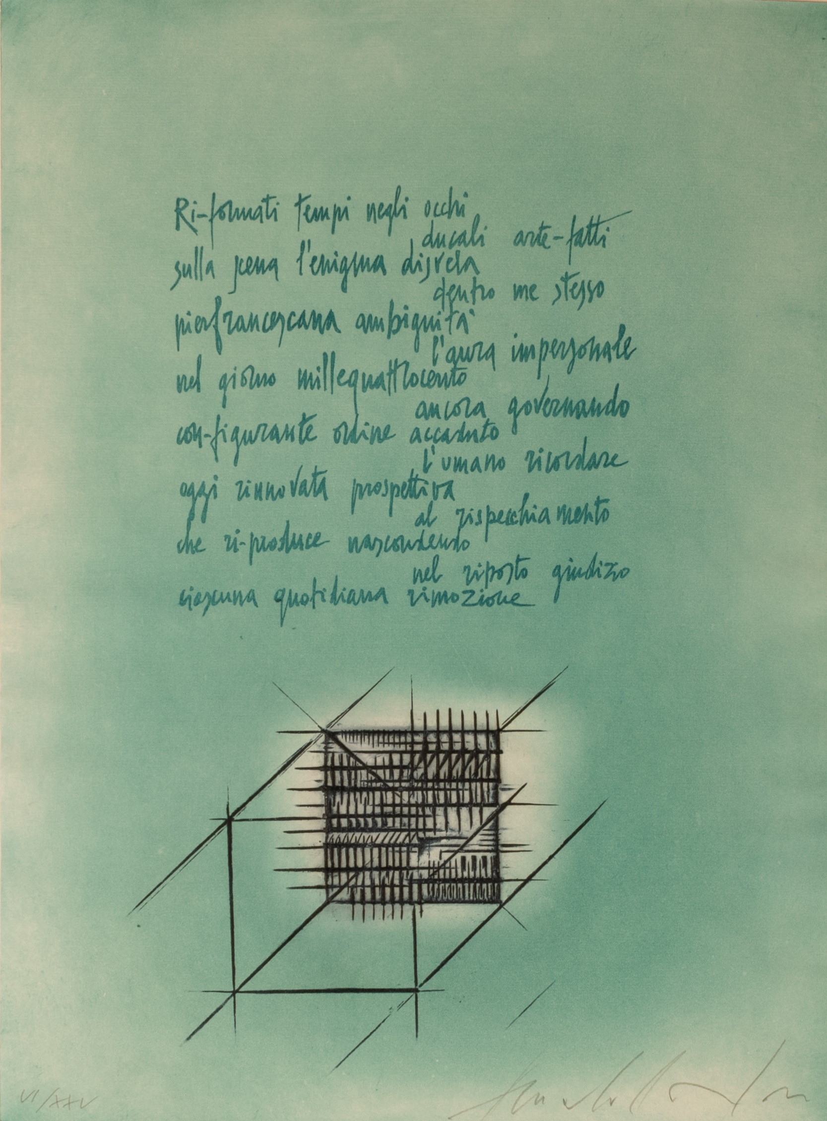De- cantare Urbino. 72/99. Lotto composto da: Testo poetico di Miklos N.Varga e n.8 incisioni