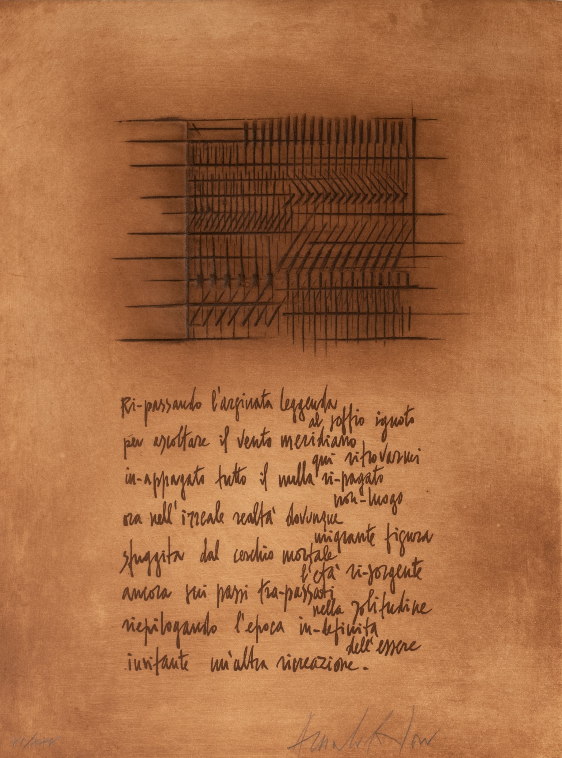 De- cantare Urbino. 72/99. Lotto composto da: Testo poetico di Miklos N.Varga e n.8 incisioni