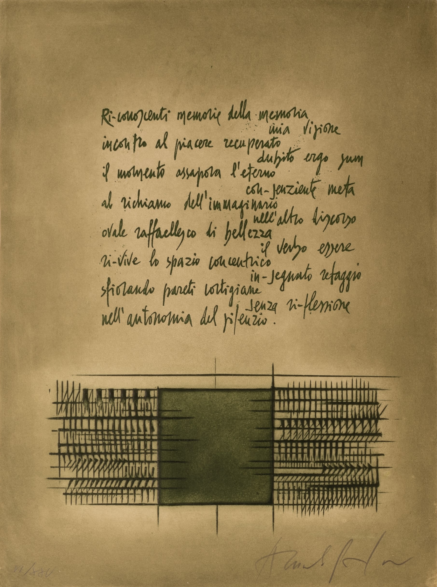 De- cantare Urbino. 72/99. Lotto composto da: Testo poetico di Miklos N.Varga e n.8 incisioni
