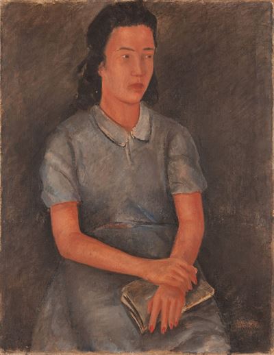 Ritratto Femminile con Libro
