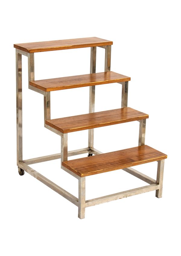 Wooden and steel servant ladder