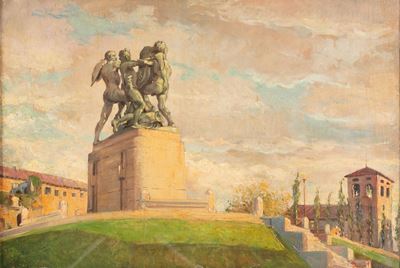 Paesaggio con Monumento