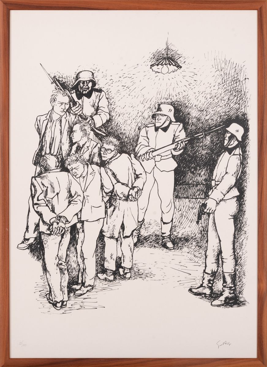 Renato Guttuso - Lotto di 5 Litografie "gott Mitt Uns"