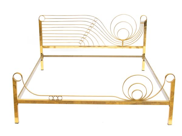 Brass bed frame for double bed 