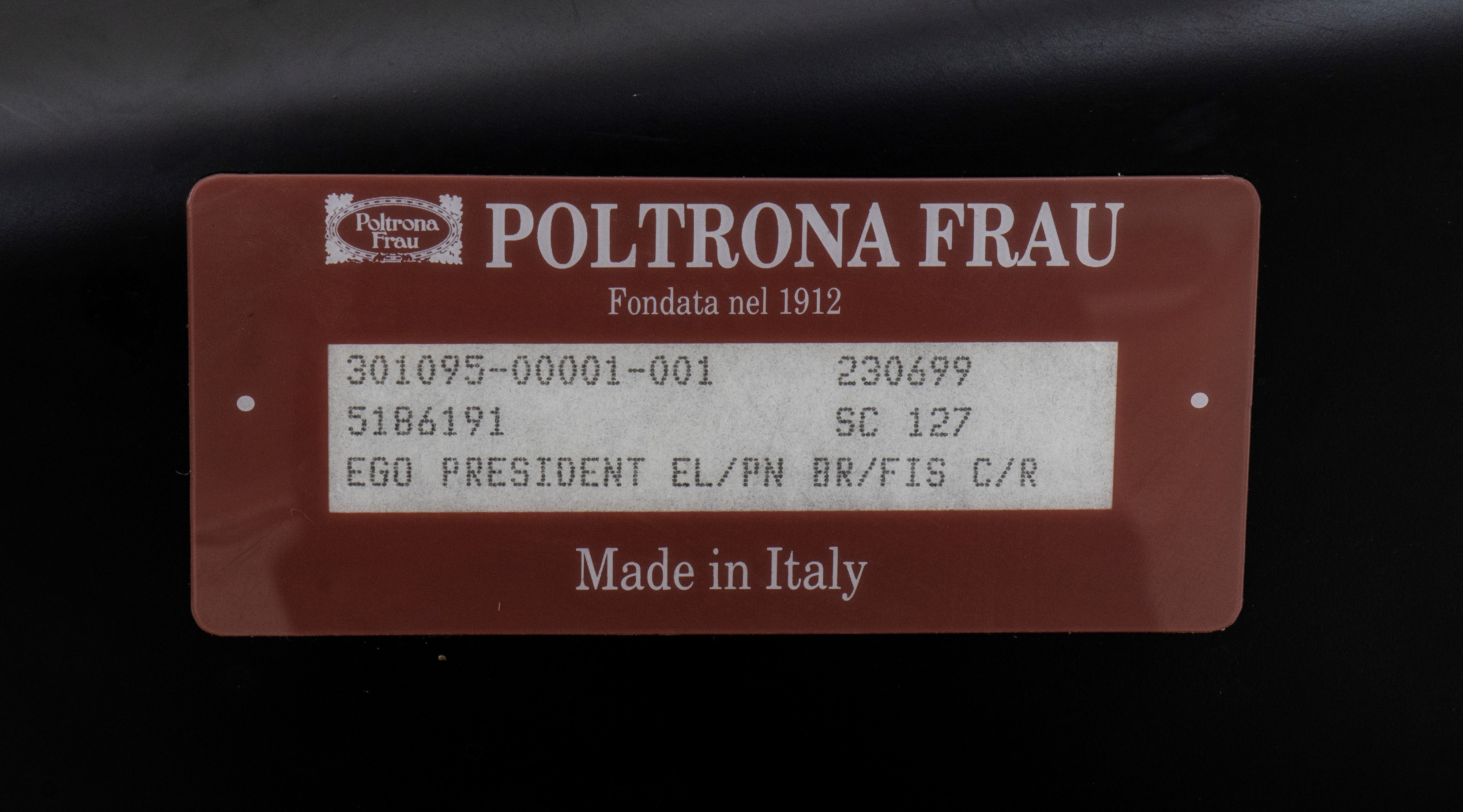 Paolo Pininfarina - Set di poltrone Ego e poltrona direzionale Ego President in pelle rossa (5 pe...