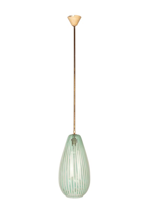 Hanging lamp in zanrifico glass