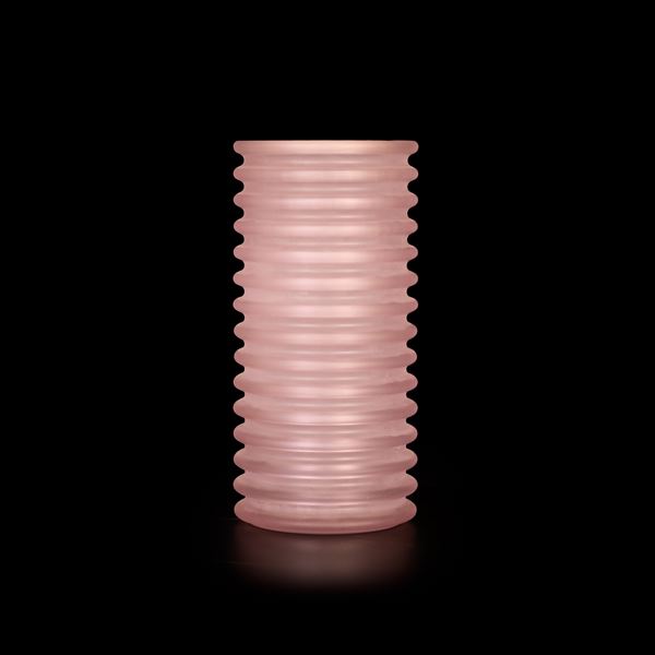 Sergio Asti - Onda vase in pink glass