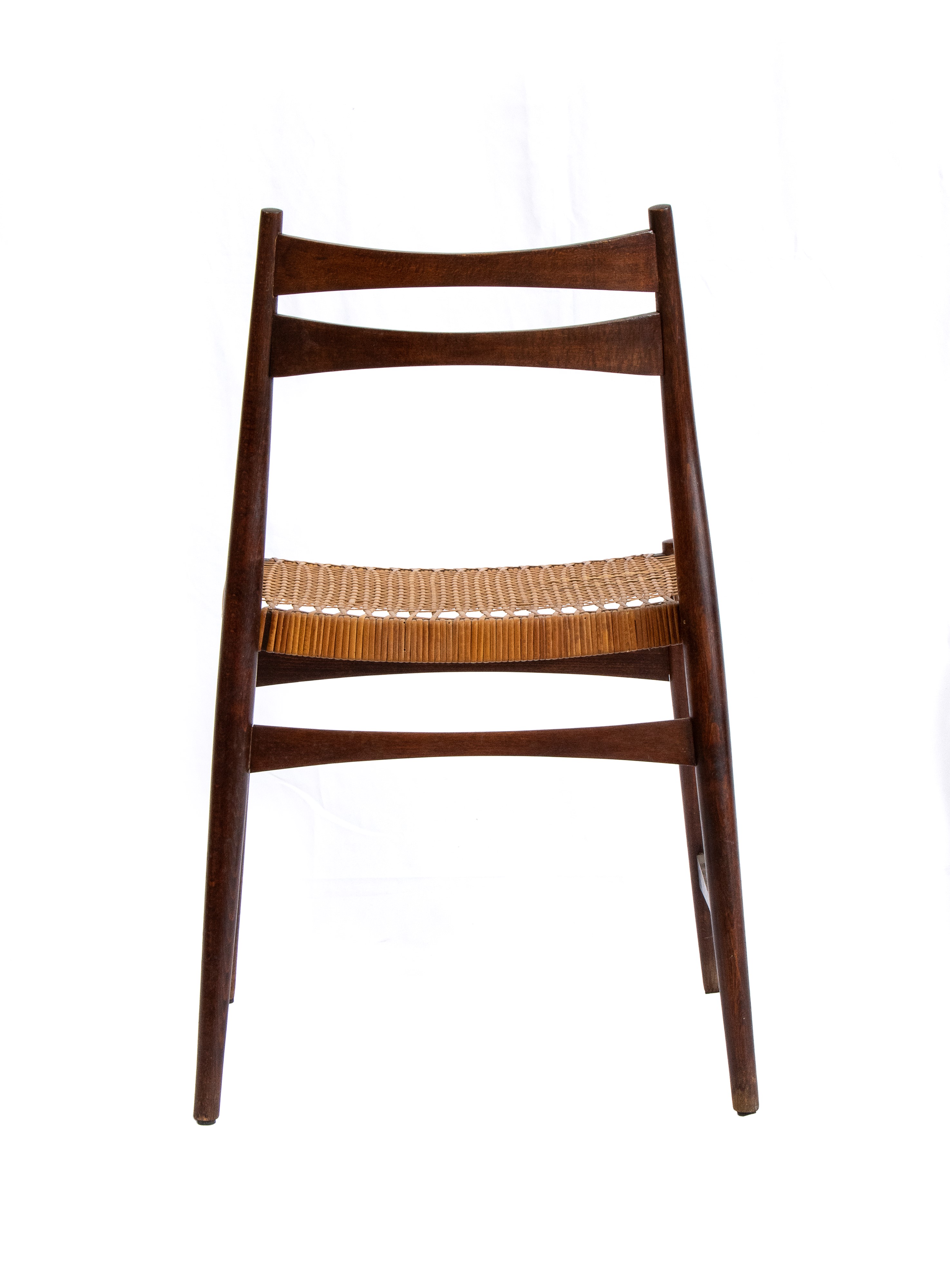 Quattro sedie in rattan, produzione danese, circa 1980
