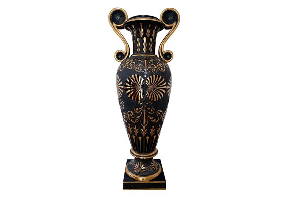 Large decorated ceramic amphora