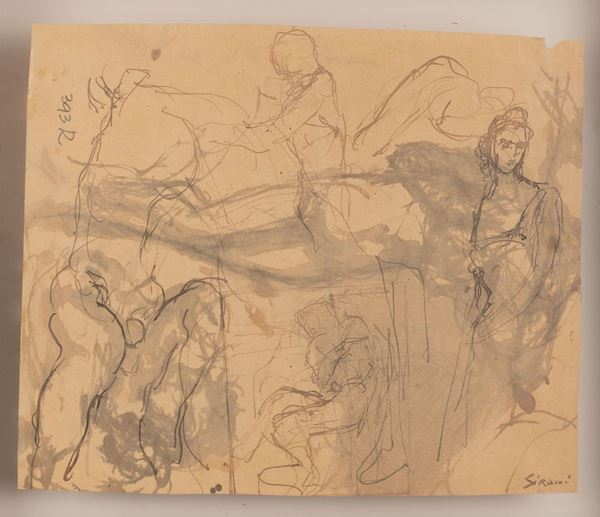 Mario Sironi - Studi di figure