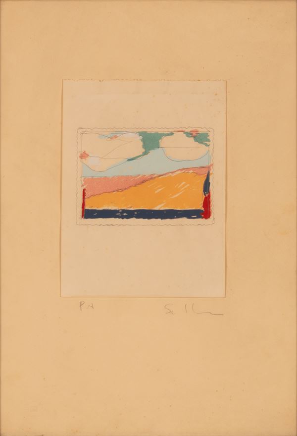 Mario Schifano - Paesaggio anemico