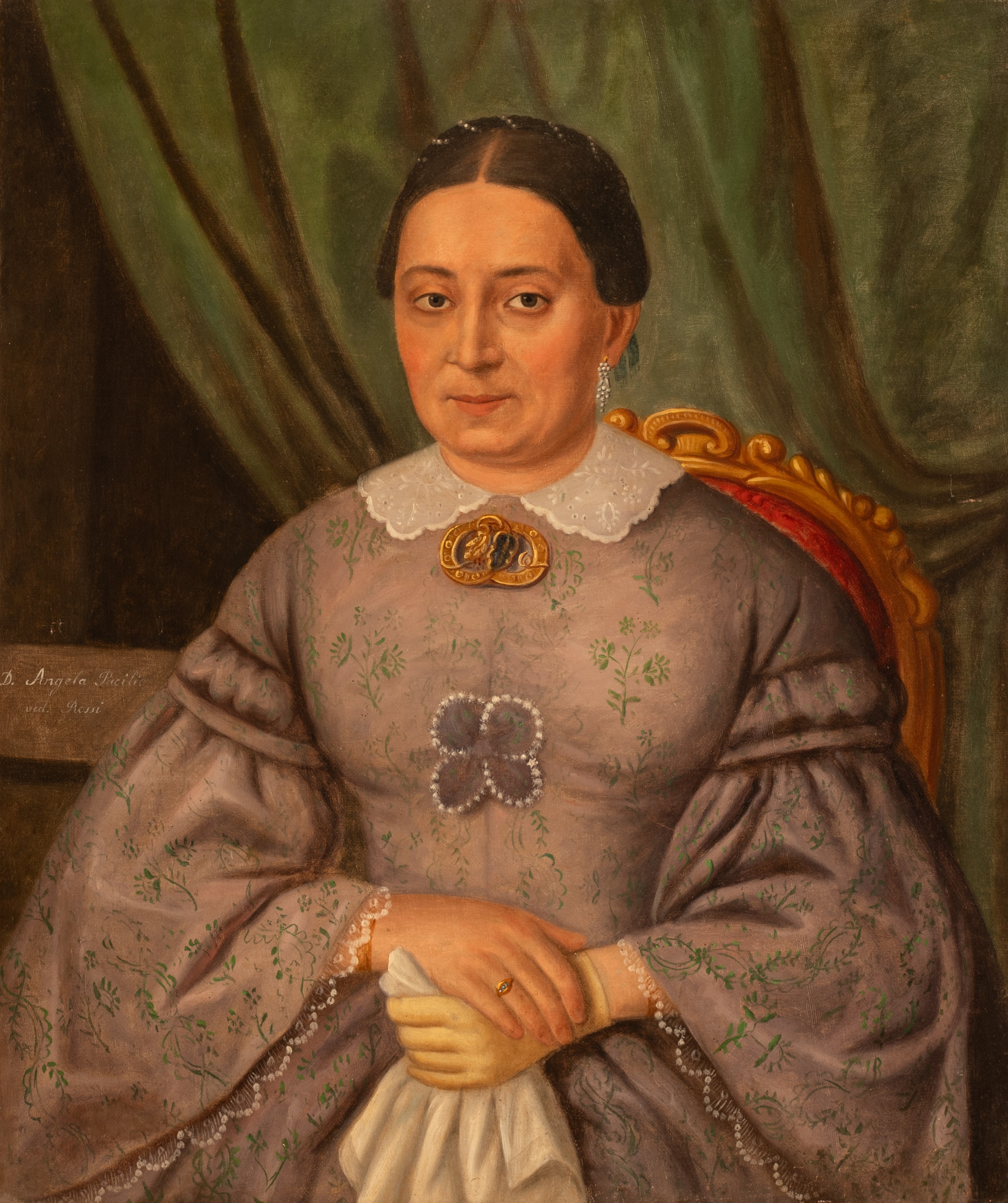 Ritratto di Donna Angiola Pacilio, vedova di Antonio Rossi.