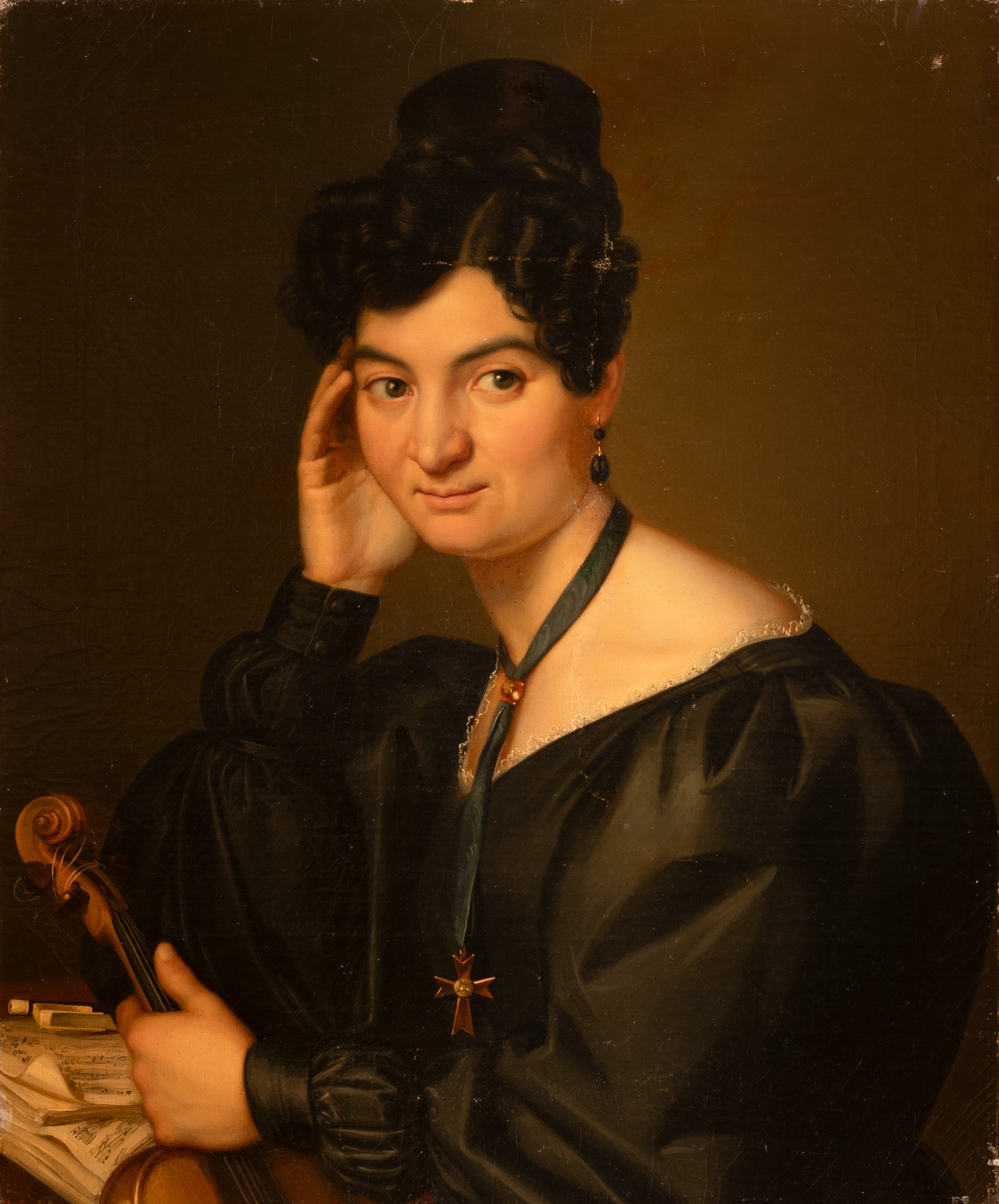Ritratto di una giovane violinista.