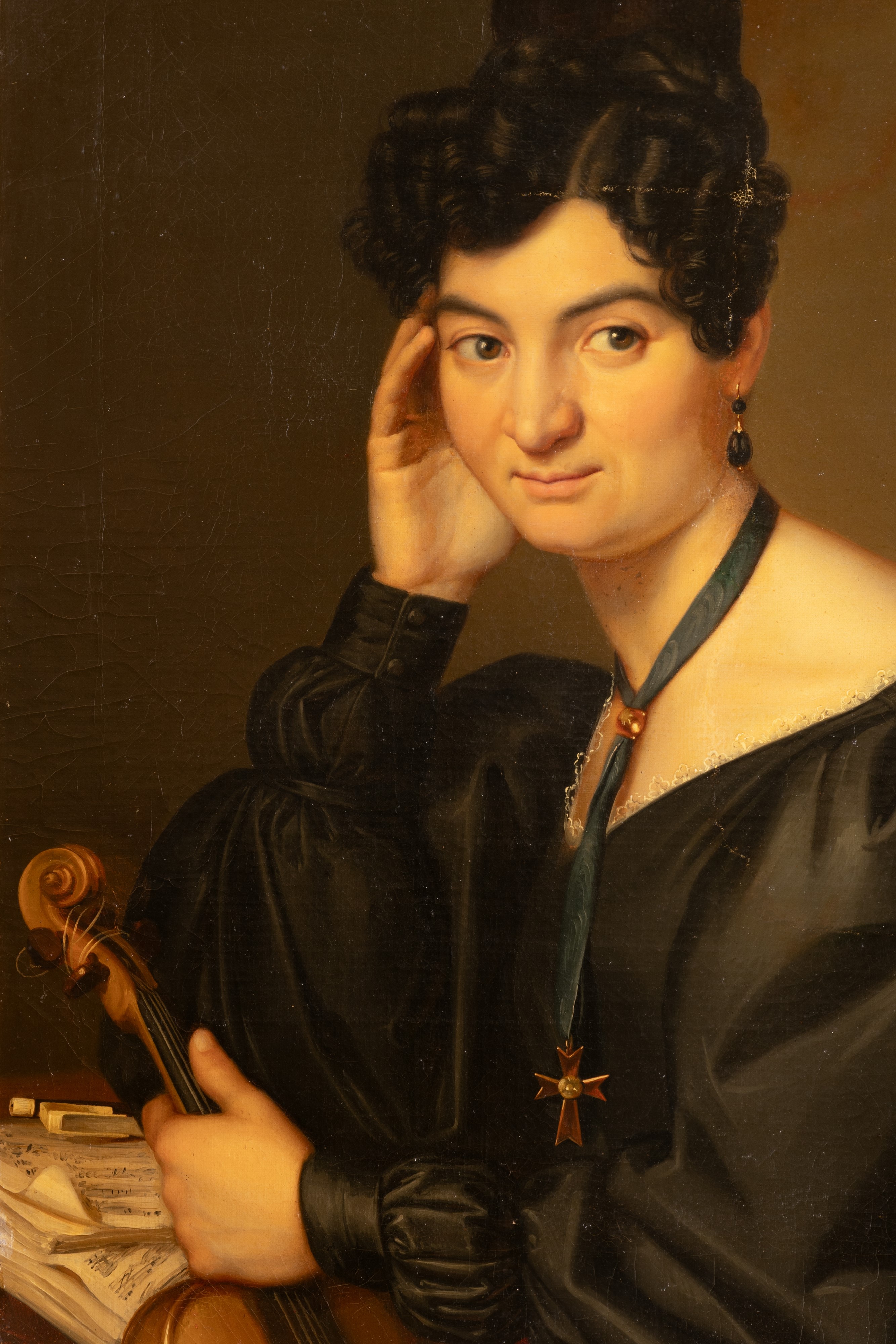 Ritratto di una giovane violinista.